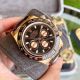 Copy Rolex Rose Gold  Daytona Watch Leather Strap 40mm (4)_th.jpg